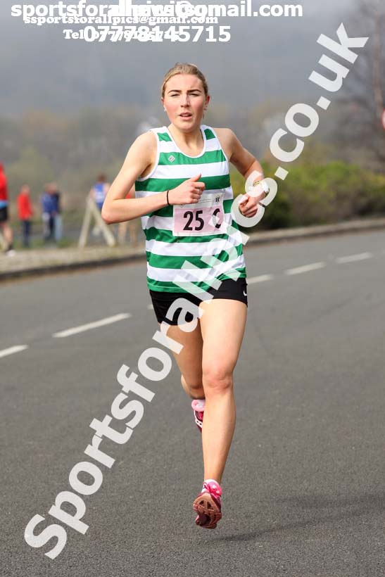 Senior womens 2019 Elswick Harirers Good Friday Road Relay, Newburn, Newcastle. Photo:  David T. Hewitson/Sports for All Pics